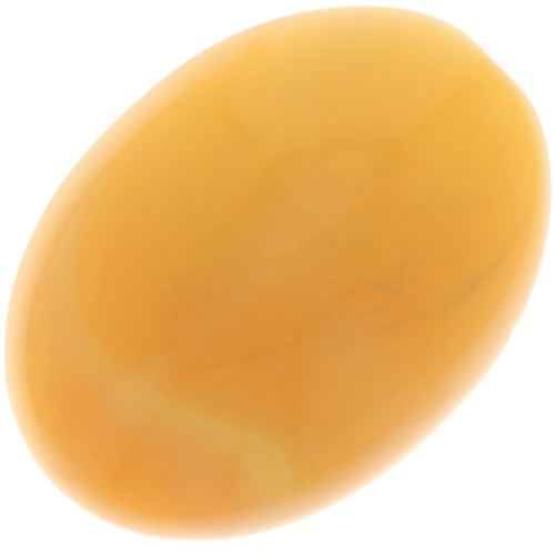 Cabochon ovale di resina traslucida 18x13 mm - Giallo miele marmorizzato x1