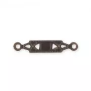 Separatore rettangolo mm. 18 di ottone naturale x1