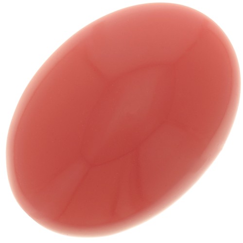 Cabochon ovale 18x13 mm in resina opaca - Terracotta x1