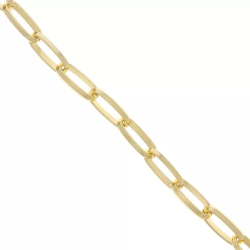 Catena in alluminio Maglia rettangolare 10,3 mm - maglie aperte - Dorato x1m