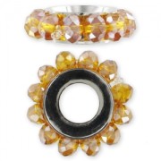 Pendente rondelle sfaccettate 18 mm Topaz AB x1|raw }}