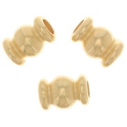 Perline a tubo rotondo 5x3 mm - Dorato con oro fino x5|raw }}