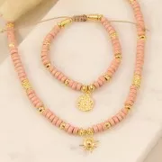 Perline a cono lavorate 5.5x5 mm - Dorato con oro fino x5