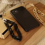 Collegamento ovale in plastica ritorta 23x16 mm - Dorato opaco x1