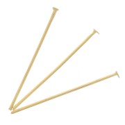 Chiodi a testa piatta 25x0,7 mm - acciaio inossidabile 304L Dorato x6|raw }}