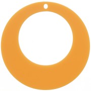 Pendente acrilico a cerchio scavato 50 mm - Mostarda x1|raw }}