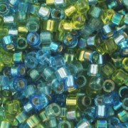 Mix Miyuki Delica 11/0 - Electric Blue Lagoon x8g|raw }}