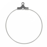 Orecchini a cerchio grande da decorare 30 mm - Acciaio inossidabile 304L x2|raw }}
