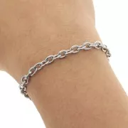 Catena a maglia Forzatina 4,6 mm - Acciaio inossidabile 304 x50cm