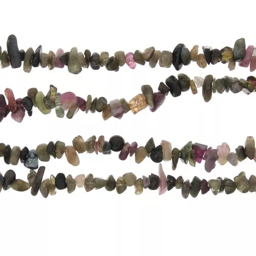 Perle di chips 3 - 5 mm in pietra semi preziosa - tormalina x84cm