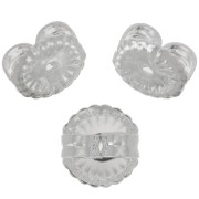Farfalline - per orecchini a perno 6 mm - placcatura argento fino x6|raw }}