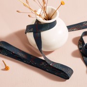 Sbieco Kelsey in Viscosa Atelier Brunette 10 mm - Vera Night x1m