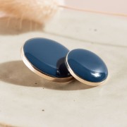 Bottone per cucire in metallo con coda - Atelier Brunette Dotty 15 mm - River x1