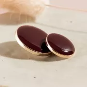 Bottone per cucire in metallo - Atelier Brunette Dotty 15 mm - Ruggine x1