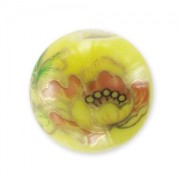 Tonda in ceramica mm. 14 Giallo x1