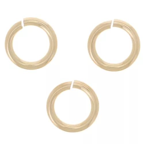Anellini aperti mm. 5x0.8 in Gold filled x10