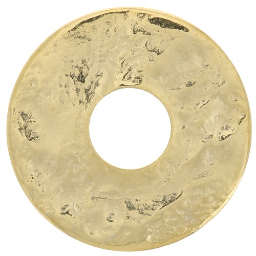 Disco distanziatore scavato martellato 15 mm - Dorato con oro fino x1