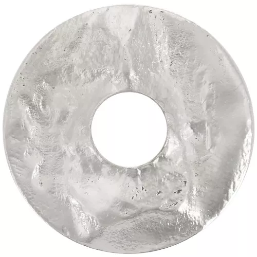 Distanziatore a disco scavato martellato 20 mm - Rodio x1