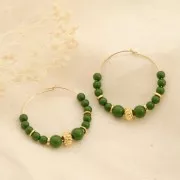 Perline di resina opaca 4 mm - Ocra x15