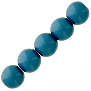 Perline di resina opaca 6 mm - Blu anatra x10|raw }}
