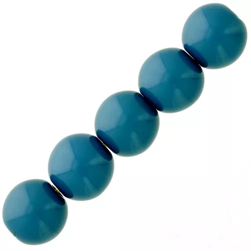 Perline Rocailles In Vetro Ceco Preciosa - Blu A Righe Opaco, Confezione Da 130 Pezzi (4,1 Mm)