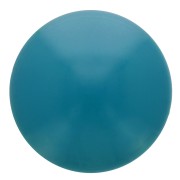 Cabochon rotondo opaco in resina 12 mm - Blu anatra x1|raw }}