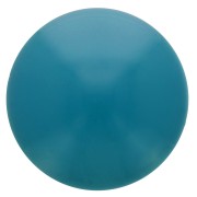 Cabochon rotondo in resina opaca 14 mm - Blu anatra x1|raw }}