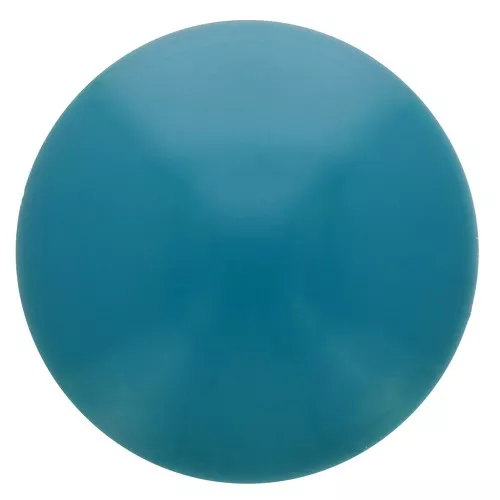 Cabochon rotondo in resina opaca 14 mm - Blu anatra x1