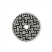 Separatore tondo decorato mm. 18 rodiato x1|raw }}