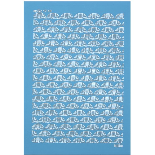 Silk Screen Moiko per pasta polimerica 74x105 mm - Puzzle Arcobaleno 17.10 x1