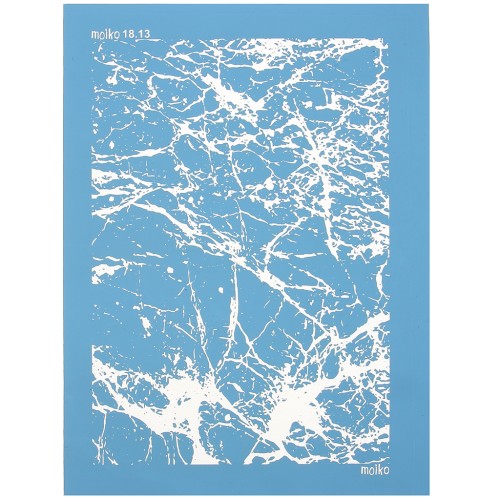 Silk Screen Moiko per pasta polimerica 74x105 mm - Puzzle Marmorizzato 18.13 x1