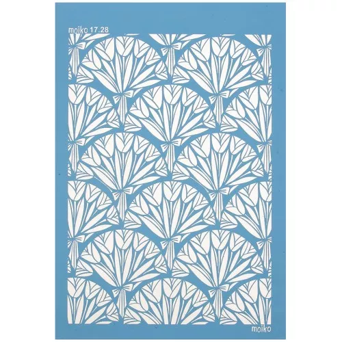 Silk Screen Moiko per pasta polimerica 74x105 mm - MAzzo di tulipano17.28 x1