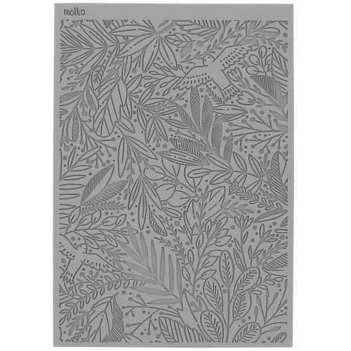 Foglio struttura Moiko per pasta polimerica 97x68 mm - Foglio tropicale 12.02 x1