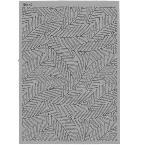Foglio struttura Moiko per pasta polimerica 97x68 mm - Foglio jungle 7.21 x1