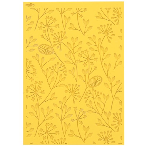 Foglio struttura Moiko per pasta polimerica 97x68 mm - Fiore 9.16 x1