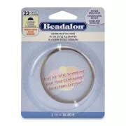 Filo di rame semicircolare da 0,64 mm - German Style Wire - Ottone anticato x 5 m