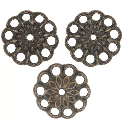 Coppette lavorate in filigrana 10 mm - Bronzo x20