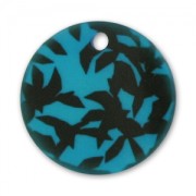 Zecchino stampato mm. 22 Nero/Blu x1