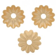 Coppette striate 6.5 mm - Dorato oro fino x20|raw }}