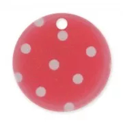Zecchino stampato mm. 20 Pois Rosso x1