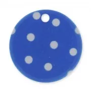 Zecchino stampato mm. 20 Pois Blu x1