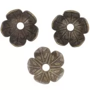Coppette fiori lavorate 8.5 mm - Bronzo x20