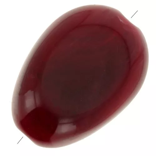 Perline piatte irregolari 18x13 mm in acrilico - Bordeaux Marbled x10
