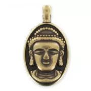 Pendente testa di Budda  mm. 32 bronzo x1