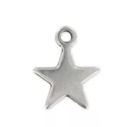Ciondolo Stella mm. 15 Placcatura argento antico x1