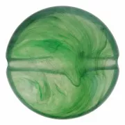 Perline acriliche piatte rotonde 22 mm verde marmorizzato x6