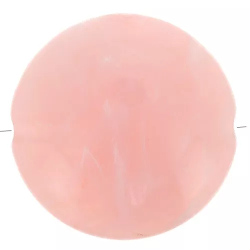 Perline acriliche piatte rotonde 22 mm Pink Peach Marbled x6