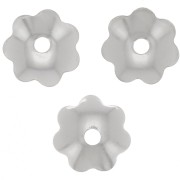 Coppette fiori 6 mm - Placcatura argento fino x20|raw }}