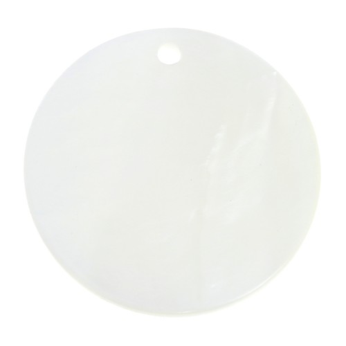 Zecchino tondo Madreperla mm. 30 Naturale x1