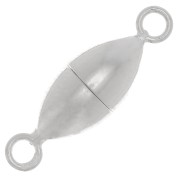 Chiusura magnetica ovale 6 mm - Argento 925 x1